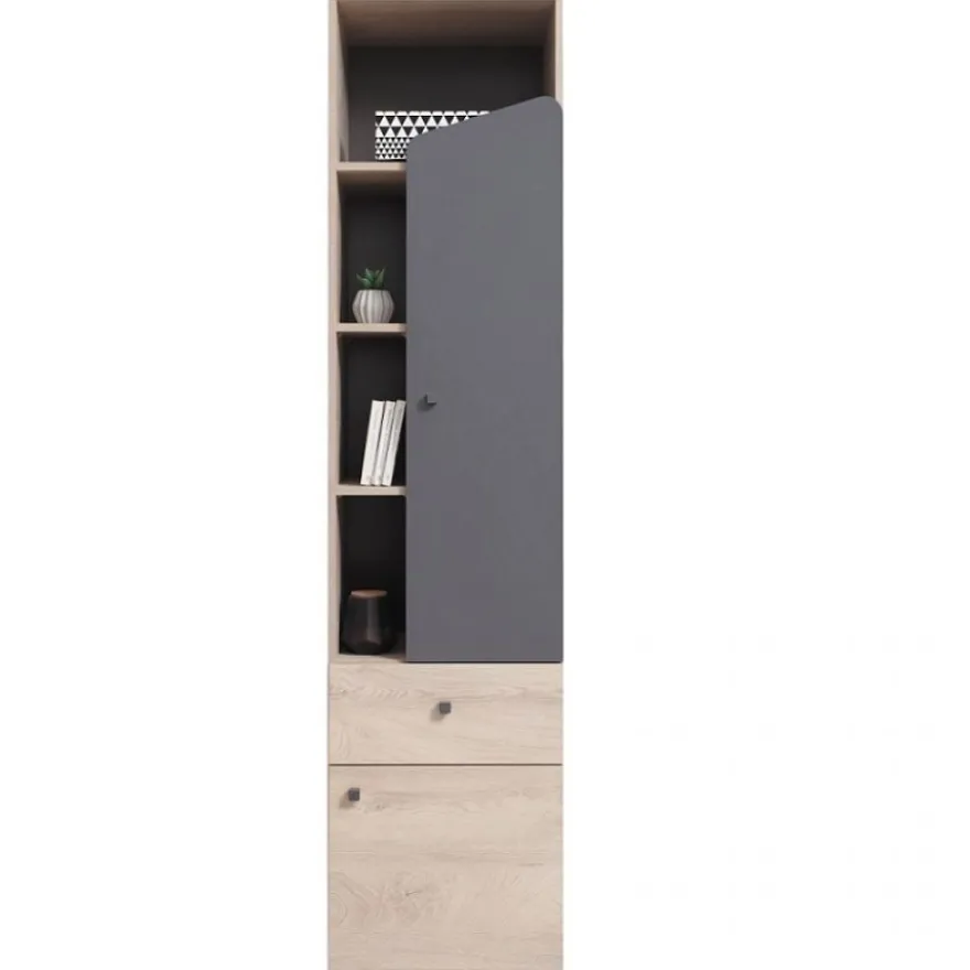 Jugendzimmer Kinderzimmer komplett Davis Set A 5-tlg. Schrank, Schreibtisch, Regale