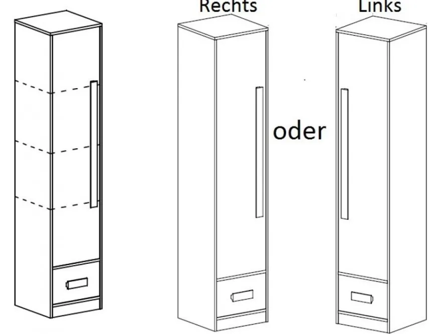 Jugendzimmer Kinderzimmer komplett Gerome Set C 7-tlg. Hochglanz Farbauswahl