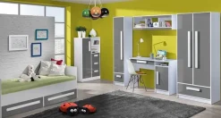 Jugendzimmer Kinderzimmer komplett Gerome Set C 7-tlg. Hochglanz Farbauswahl