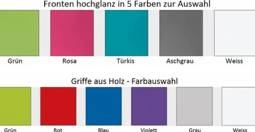 Jugendzimmer Kinderzimmer komplett Gerome Set C 7-tlg. Hochglanz Farbauswahl