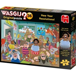 JUMBO 25000 Wasgij Original 36 Neujahres Vorsätze 1000 Teile Puzzle