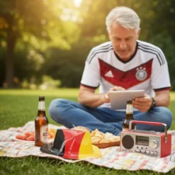 JUNG Cowboy Hut Deutschland Fan Plastik Fahne Flagge Fanartikel Fußball WM 2026