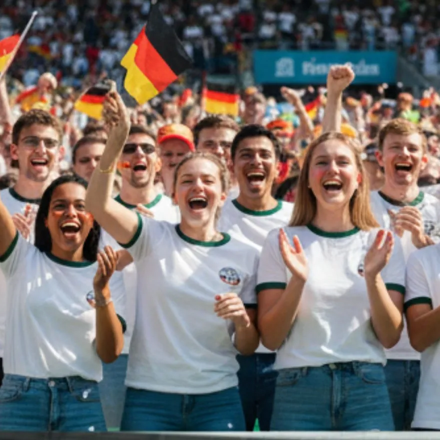 JUNG Deutschland WM 2026 Trikot T Shirt Größe M Fanartikel Fußball Weltmeisterschaft