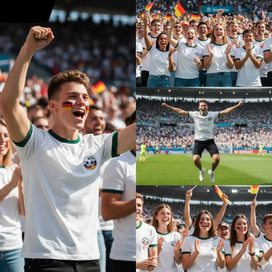 JUNG Deutschland WM 2026 Trikot T Shirt Größe M Fanartikel Fußball Weltmeisterschaft