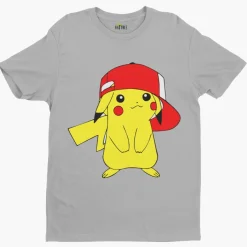 Jungen Bio Baumwolle Kinder T-Shirt Pokemon Pikachu Cappy Pokeball Pika Comic