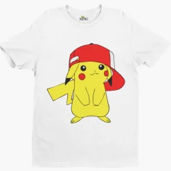 Jungen Bio Baumwolle Kinder T-Shirt Pokemon Pikachu Cappy Pokeball Pika Comic