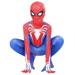 Jungen Kinder Spider Man Cosplay Kostum Superheld Overall Jumpsuit Spielanzug*