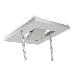 JUST LIGHT 11776-55 HELIA LED Stehleuchte eckig mit Lesearm 3000K dimmbar stahlarben