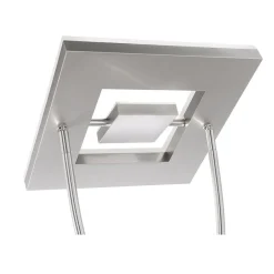 JUST LIGHT 11776-55 HELIA LED Stehleuchte eckig mit Lesearm 3000K dimmbar stahlarben