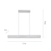 JUST LIGHT 11568-95 LED Pendelleuchte LOLAsmart-Nila Smart Home RGBW stahlfarben