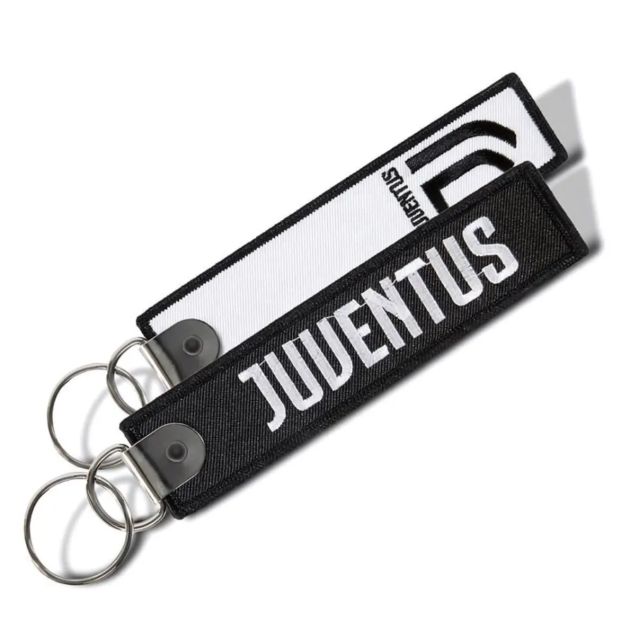 Juventus Turin Schlüsselanhänger Textil-Logo