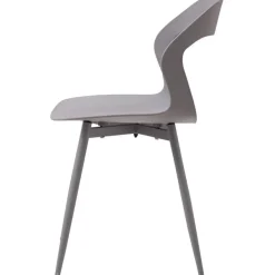 JZGORC 6er Set Esszimmerstühle Grau, skandinavisches Design mit Metallbeinen