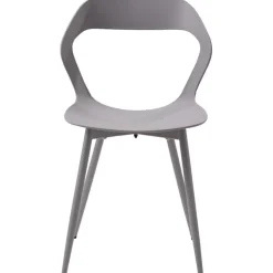 JZGORC 6er Set Esszimmerstühle Grau, skandinavisches Design mit Metallbeinen