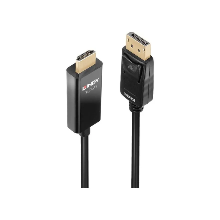 Kabel Lindy DisplayPort zu HDMI 3 Meter Schwarz