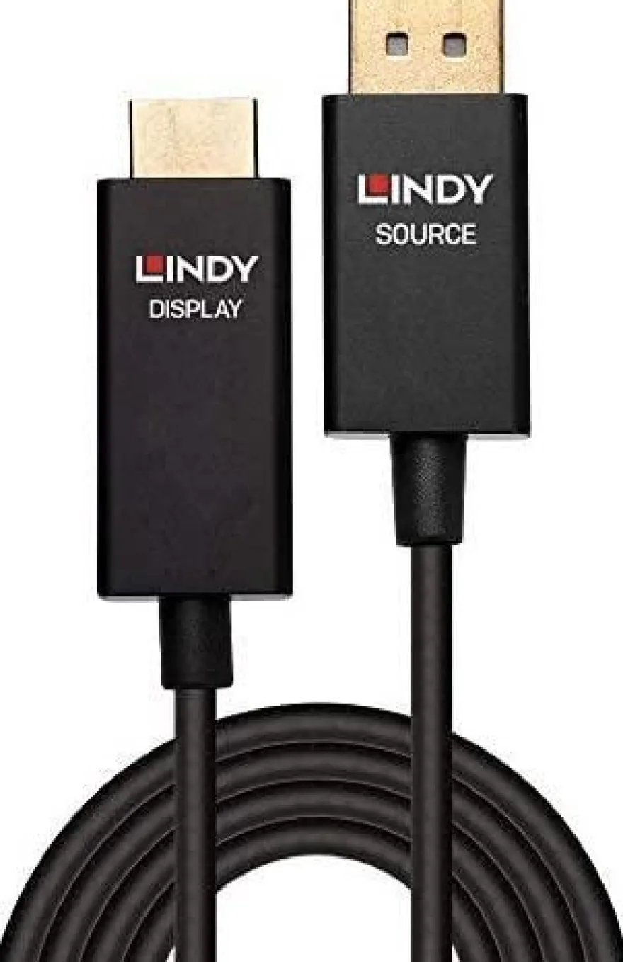 Kabel Lindy DisplayPort zu HDMI 3 Meter Schwarz
