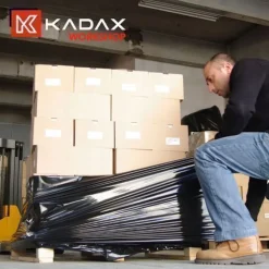 KADAX Stretchfolie, Handfolie, Wickelfolie, Transport, Schwarz, 6 Stück