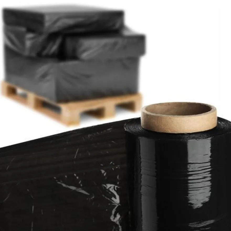 KADAX Stretchfolie, Handfolie, Wickelfolie, Transport, Schwarz, 6 Stück