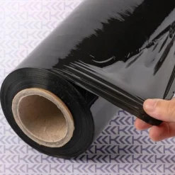 KADAX Stretchfolie, Handfolie, Wickelfolie, Transport, Schwarz, 6 Stück
