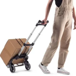 KADAX Transportwagen für Schleifmaschine, klappbar, Aluminium, flach, stabil, 70 kg