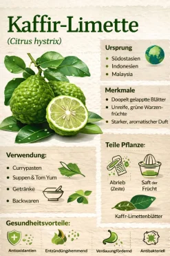 Kaffir Limette 140-180 cm Citrus Hystrix Kaffernlimette Combava Pflanze
