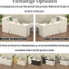 Kailodi Empfangstheke Rezeptionstheke Verkaufstresen aus Holz mit Stauraum