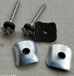 Kalotten 25x25mm Sinus 76/18 + Abstandhalter Sinus 76/18 + Spenglerschrauben 4,5x55