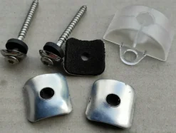 Kalotten 25x25mm Sinus 76/18 + Abstandhalter Sinus 76/18 + Spenglerschrauben 4,5x55
