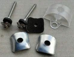 Kalotten 25x25mm Sinus 76/18 + Abstandhalter Sinus 76/18 + Spenglerschrauben 4,5x55