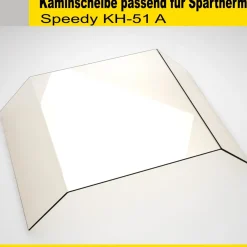 Kaminglas für Spartherm Ofen mit gebogener Kaminscheibe Ofenglas rund gebogen
