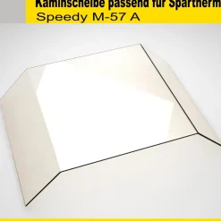 Kaminglas für Spartherm Ofen mit gebogener Kaminscheibe - ohne/mit Dichtungssatz