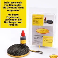 Kaminglas für Wamsler Ofenmodelle mit doppelt gebogener Kaminscheibe