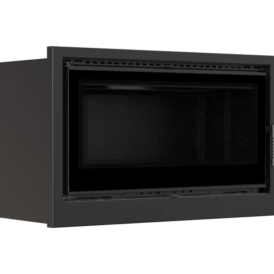 Kamin-Kassette KRATKI ARKE 95 14 kW Ø 200 schwarz Verkleidung