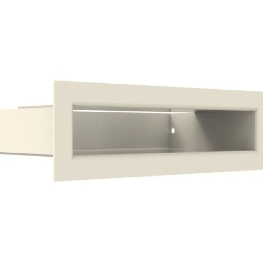 Kamin Luftgitter Lüftungsgitter 4 Farben 6x80 cm Luftleiste Warmluftgitter Kamin