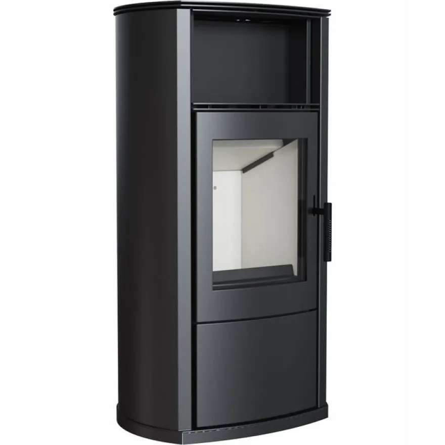 Kaminofen aus Stahl KRATKI Epsilon Ø 150 8 kW mit Türfeder