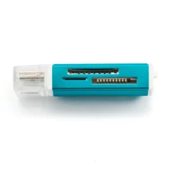 Kartenlesegerät USB Kartenleser schwarz blau oder rot | bis 64 GB