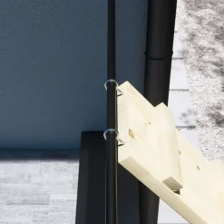 Katzenleiter Katzentreppe Katzenstufe für Balkon Treppe 3,6m mit Schraubhaken 9785