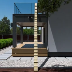 Katzenleiter Katzentreppe Katzenstufe für Balkon Treppe 3,6m mit Schraubhaken 9785