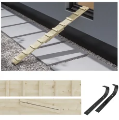 Katzenleiter Katzentreppe Katzenstufe für Balkon Treppe 3m mit Metallhaken 9752