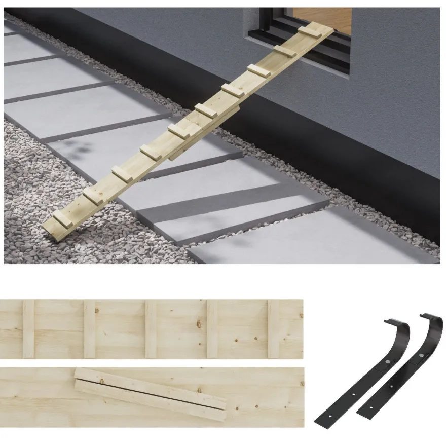 Katzenleiter Katzentreppe Katzenstufe für Balkon Treppe 4m mit Metallhaken 9753