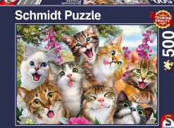 Katzen-Selfie 500 Teile Puzzle