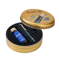 Kaweco Piston SPORT AL Kolbenfüllhalter Navy/Gold | Starter Set