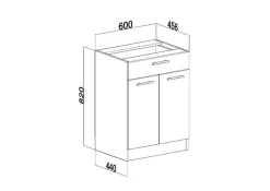 Küche Küchenschrank Unterschrank Hängeschrank Küchenzeile Kühlschrank