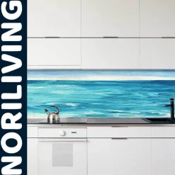 Küchenrückwand Aluverbund Spritzschutz Fliesenspiegel bis 300cm Aquarell 263