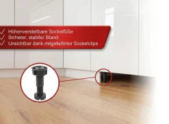 Küchenzeile Emma 330 cm Champagner Matt- Küche, Küchenblock 3,3m, mit Arbeitsplatte