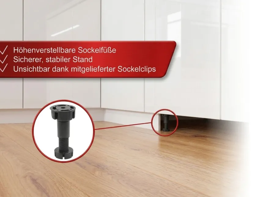 Küchenzeile Emma 330 cm Champagner Matt- Küche, Küchenblock 3,3m, mit Arbeitsplatte