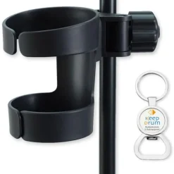 keepdrum Getränkehalter DH01 für Stative mit Flaschenöffner