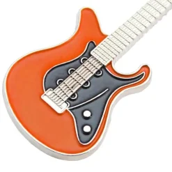 keepdrum Schlüsselanhänger E-Gitarre in Orange