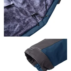 Kefitevd Herren Winterjacke Wasserdicht Warm Gefüttert Skijacke Outdoor