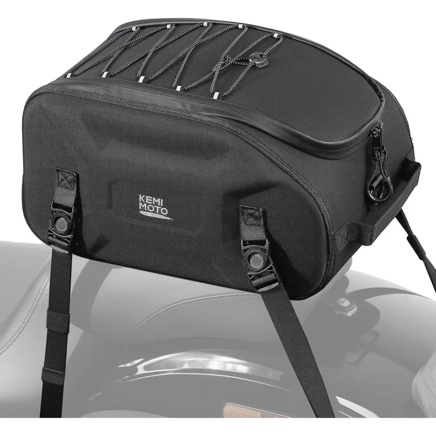 Kemimoto 13L Motorrad Hecktasche Wasserdicht, Multifunktional, 3-in-1