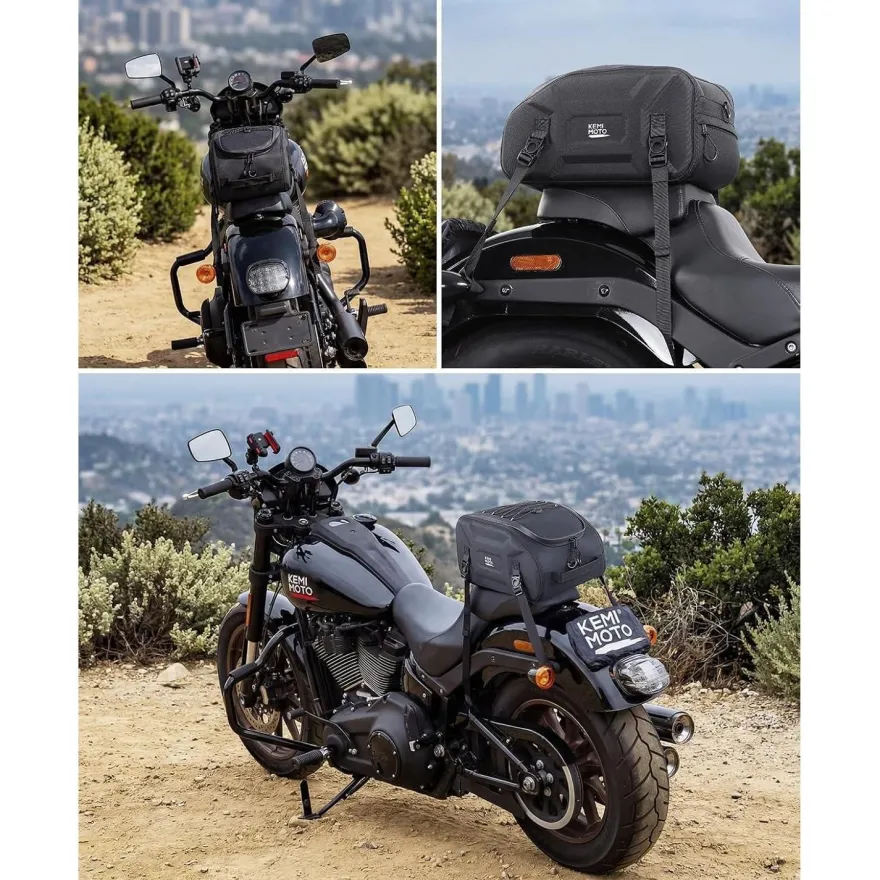 Kemimoto 13L Motorrad Hecktasche Wasserdicht, Multifunktional, 3-in-1